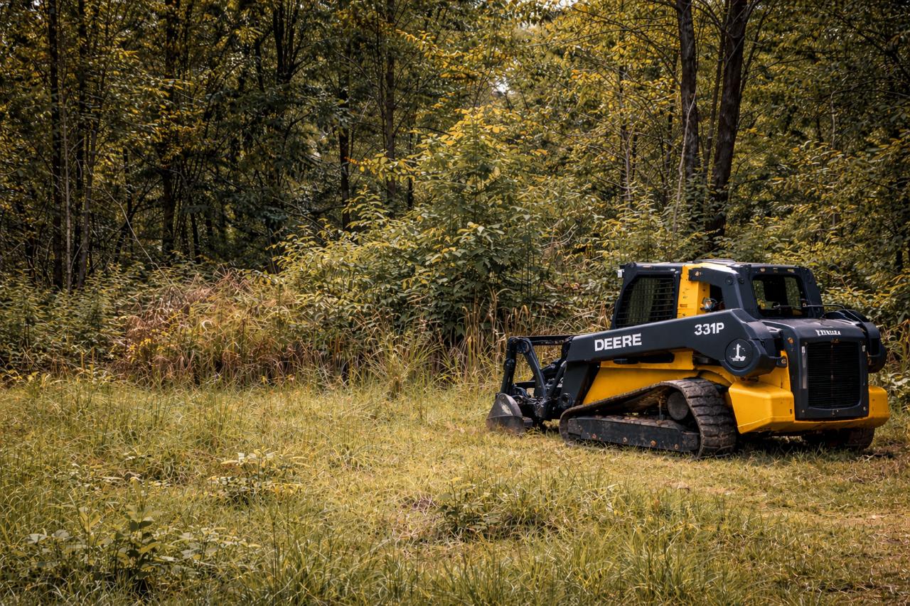 Before image of overgrown project area